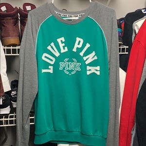 PINK crew neck sweatshirt